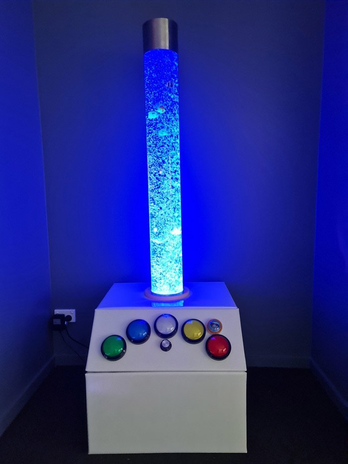 Single Sensory Bubble Tube Light With Plinth
